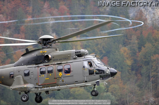 2009-10-08 Meiringen 313 Aerospatiale AS332 M-1 Super Puma
